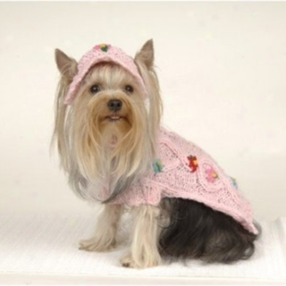 Pink Garden Sweater & Hat